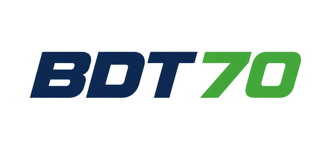 bdt 70 brand logo in black and gold